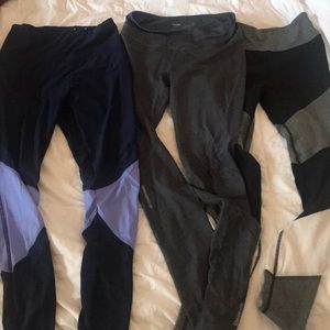 Assorted workout leggings